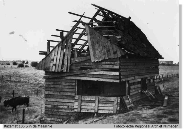 Fotocollectie Regionaal Archief Nijmegen Kazemat 106 S in de Maaslinie